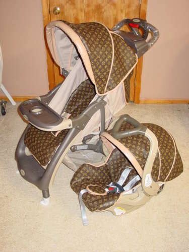 louis vuitton stroller cover|Louis Vuitton stroller and carseat.